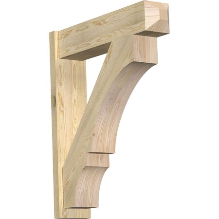 Ekena Millwork Balboa Craftsman Rough Sawn Outlooker, Douglas Fir, 8"W x 34"D x 40"H OUT08X34X40BOA04RDF